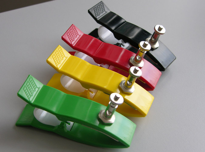 Set 4 electrozi ECG pediatrie, tip cleste 