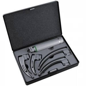 Set laringoscop F.O. GIMA GREEN cu 4 lame MC-INTOSH, Nr. 1-2-3-4, adult 