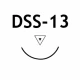Fir de sutura SERAFIT, acid poliglicolic, resorbabil, multifilament, nevopsit, acoperit, DSS-13mm, USP 6/0, 1x45cm, ac rotund 3/8, taiere inversa, subtire, set 24buc 