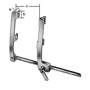 Departator coaste FINOCHIETTO, aluminiu, 14x14x120mm 