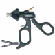 Pensa de prehensiune universala, actiune dubla, atraumatica, zimtata, maner ergonomic uni cu clichet, buton on/off, cu HF, pivotant, demontabil, falci 17.5mm, D5mm,  L360mm