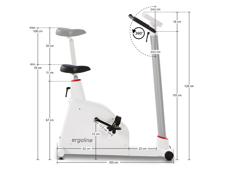 Cicloergometru ERGOSELECT 1, pentru testare la efort 