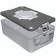Container sterilizare 3/4 BIO-BARRIER, capac perforat, baza neperforata,  argintiu, 465x280x140mm