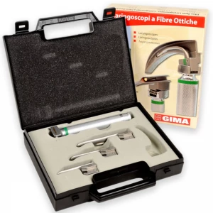 Set laringoscop F.O. MAXLITE LED cu 3 lame MILLER Nr. 00-0-1, pediatric 