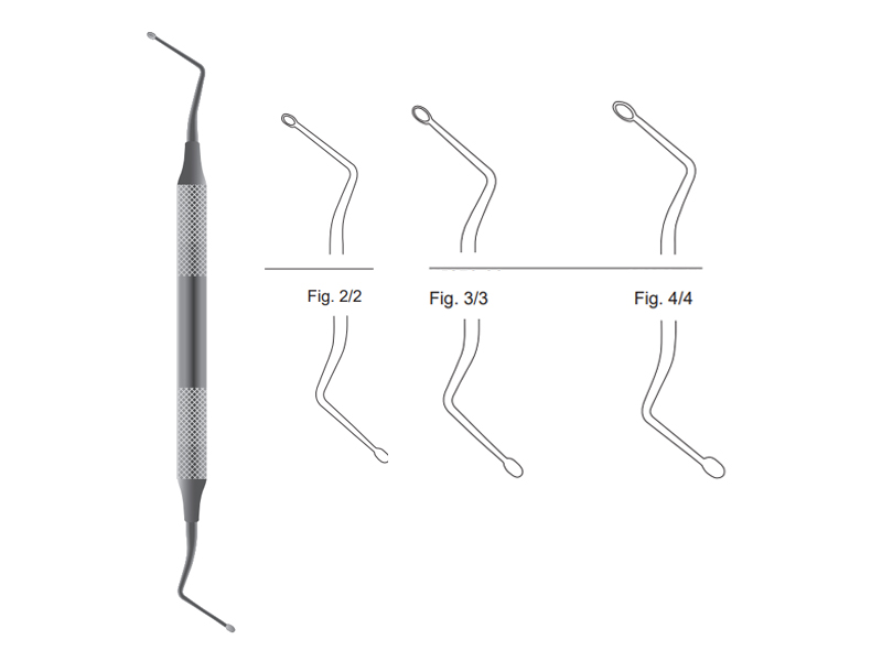 Chiureta alveolara HEMINGWAY,  L17cm (Fig 4/4)