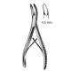 Rongeur pentru os LUER, curb, L15cm,  varf 4.5mm