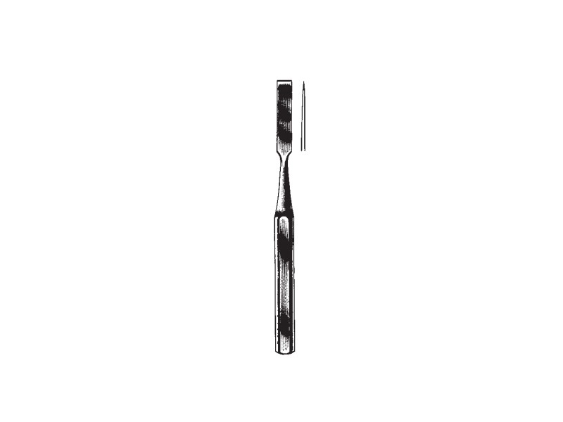 Osteotom HIBBS, L24cm,  drept, 9mm