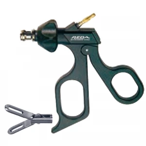 Pensa disectie DUCK-BILL, actiune dubla, fenestrata, maner ergonomic uni fara clichet, cu HF, pivotant, demontabil, falci 16mm, D5mm,  L330mm