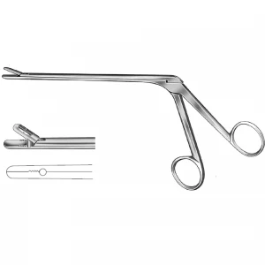Cleste laminectomie CASPAR, fenestrat,  varf drept, 2x12mm, L185mm