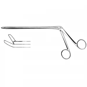 Cleste laminectomie CUSHING,  varf 45grd in sus, 2x10mm, L15cm