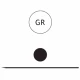 Ac chirurgical GR, steril, drept, corp circular  L22mm, set 12buc