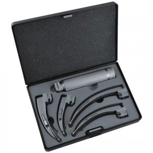 Set laringoscop GIMA cu 4 lame MC-INTOSH Nr. 1-2-3-4, adult
