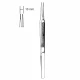 Pensa microchirurgie GOMEL, varf 0.8mm, deschidere 10mm, L16cm 
