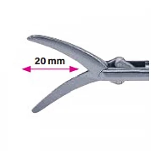 Insert foarfeca WONDERCUT, actiune dubla, curba, falci 20mm, D5mm, L330mm 
