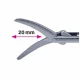 Insert foarfeca WONDERCUT, actiune dubla, curba, falci 20mm, D5mm, L330mm 