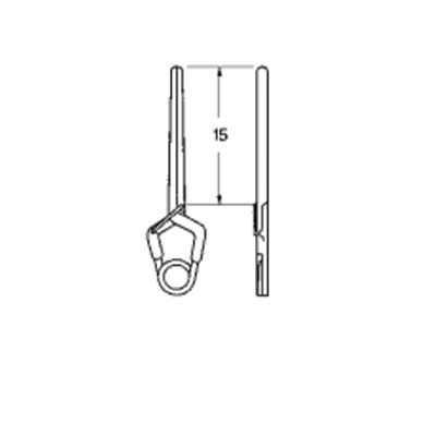 Clema vasculara YASARGIL, pentru anevrism, 70g, L9.2mm 