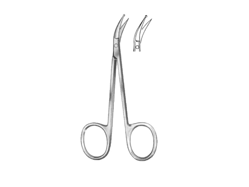 Foarfeca pentru glande salivare PERWITZSCHKY, L10cm 