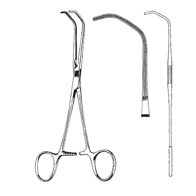 Clema anastomoza DE BAKEY-BECK, falci 42.5mm, L17cm 