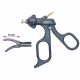Pensa de prehensiune KELLY, actiune dubla, curba, maner ergonomic uni fara clichet, cu HF, pivotant, demontabil, falci 11mm, D5mm,  L360mm
