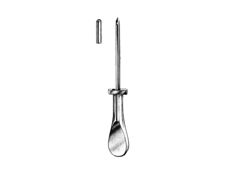 Trocar sinuscopie, varf oblic, cu obturator, D4mm, L8.5cm 