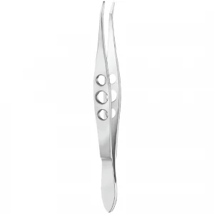 Pensa BARRAQUER, pentru cili, varf usor curbat, L10.5cm 