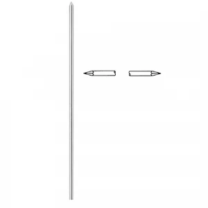 Tija ortopedica STEINMAN, varf tip trocar, capat tip trocar,  D3.5mm, L300mm