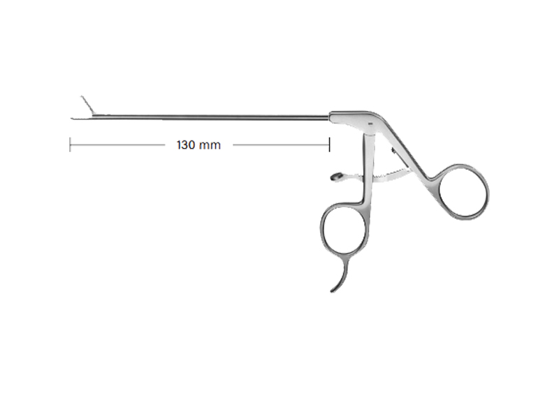 Pensa prehensiune, dreapta, maner cu suport degete, cu clichet, D3.4mm, L130mm 