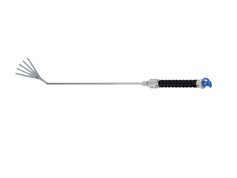 Endo-retractor, ajustabil, 5 varfuri departabile, adaptor LL de curatare, departator 55mm, D5mm, L340mm 