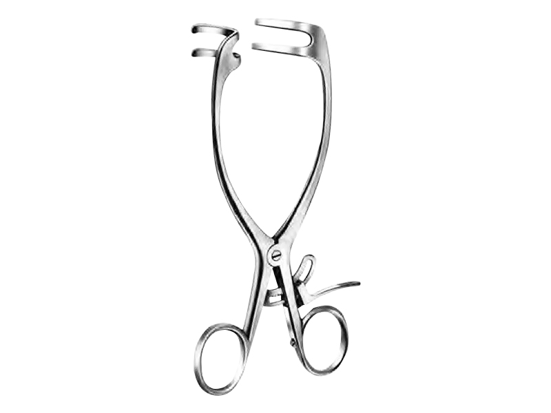 Retractor MAYO-ADAMS, bont, 2x2 dinti, L16.5cm 