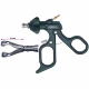 Pensa de prehensiune BABCOCK, actiune dubla, dinti distali, maner ergonomic uni cu clichet, buton on/off, cu HF, pivotant, demontabil, falci 27mm, D10mm, L330mm 