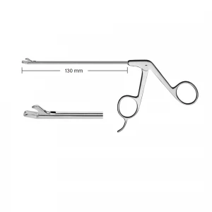 Punch artroscopie, drept, varf 15grd in sus, maner cu suport degete, D3.4mm, L130mm 