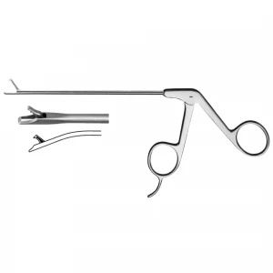 Pensa artroscopica, curba 15grd in jos, zimtata, maner standard, varf 6x2mm, D3.4mm, L130mm 