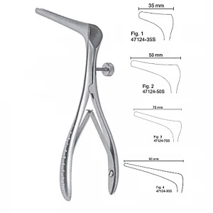 Specul nazal COTTLE, cu surub, L14cm,  varf 90mm (Fig 4)