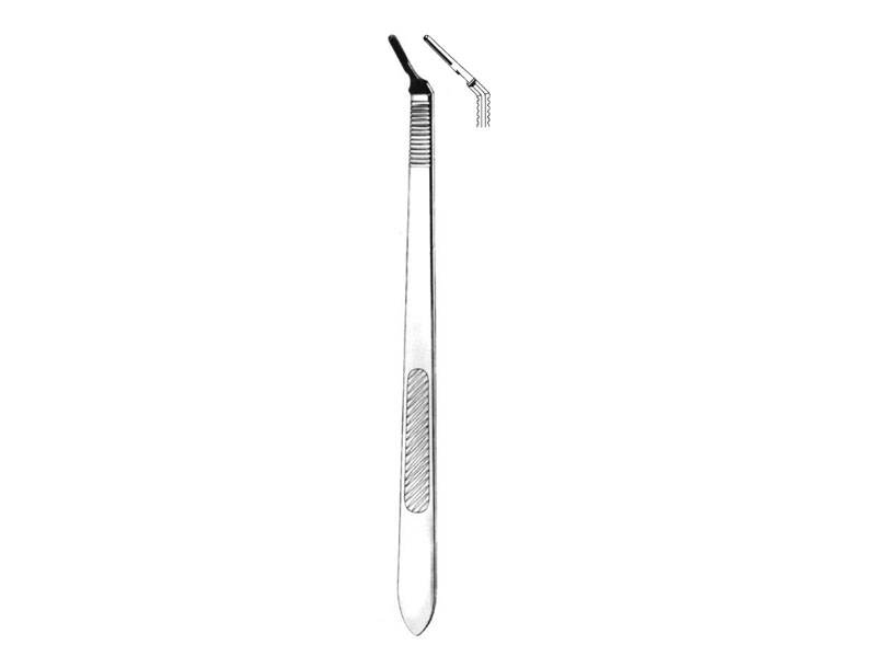 Maner bisturiu, unghiular (Fig 3L) 