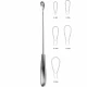 Chiureta uterina GOURDET, varf bont, L28cm,  D6mm