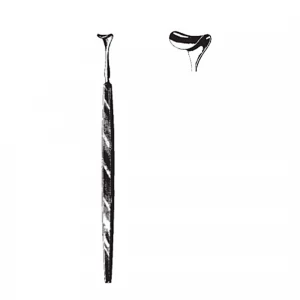 Retractor CUSHING, L24cm,  varf 10mm