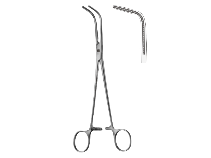 Clema ligaturi DE BAKEY-MIXTER, falci 80mm, L28.5cm 