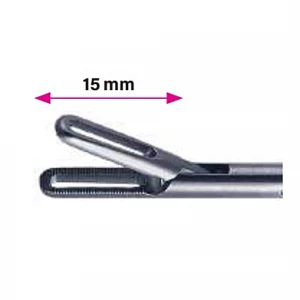 Insertie pensa DUCK-BILL, actiune singulara, fenestrata, falci 15mm, D5mm, L360mm 