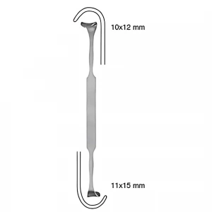 Retractor ROSE, 10x12mm/11x15mm, L13cm 
