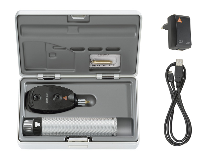 Oftalmoscop BETA 200 Set XHL HEINE, maner reincarcabil 
