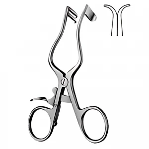 Retractor PLESTER, bont, L11cm,  stanga