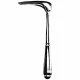 Specul rectal CZERNY, lama 2.5x11.5cm, L22cm 