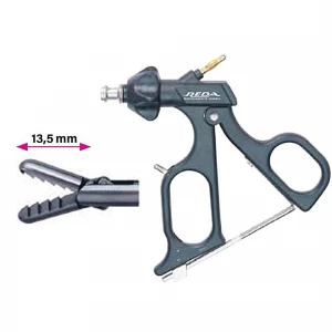 Pensa extractie, actiune dubla, dinti retrograzi, maner ergonomic uni cu clichet, maneta on/off, cu HF, pivotant, demontabil, falci 13.5mm, D5mm, L360mm 