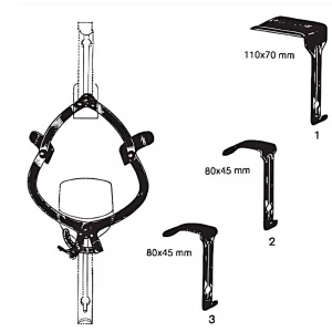Retractor abdominal complet OSULLIVAN-OCONNOR, cu 3 valve 