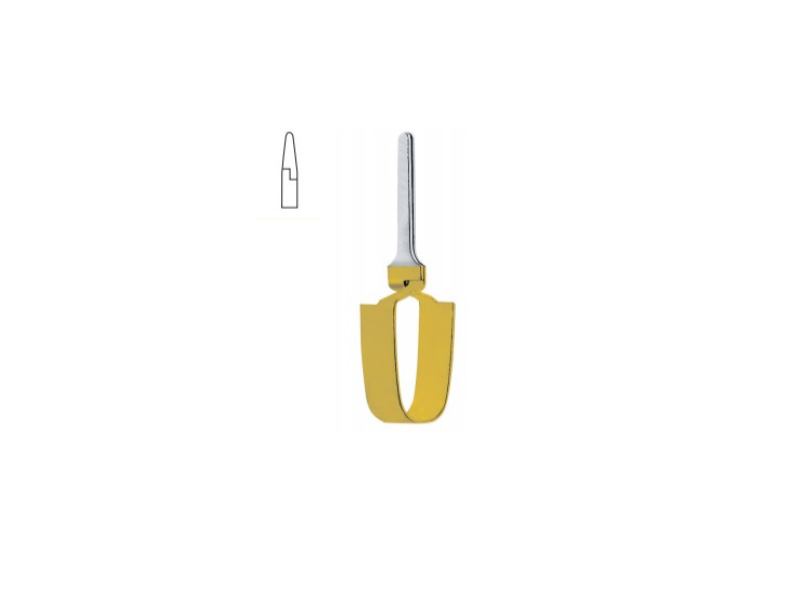 Clip vase BIEMER,  deschidere varf 4mm, presiune de blocare 30-40g, L6mm