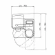 Unit oftalmologic COMPACT RONDO FISO cu platan rotativ pentru doua instrumente si trusa lentile 