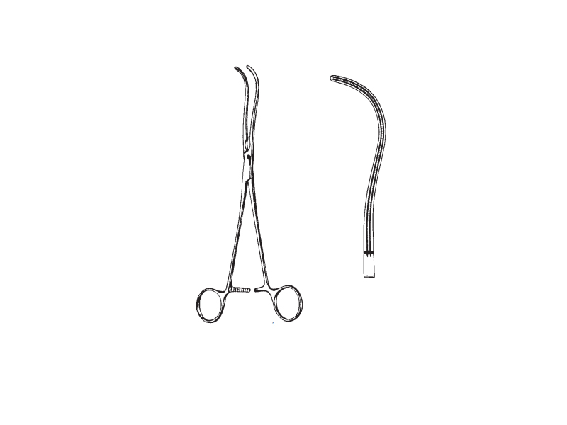 Pensa ligaturi DE BAKEY,  falci 77mm, L19cm