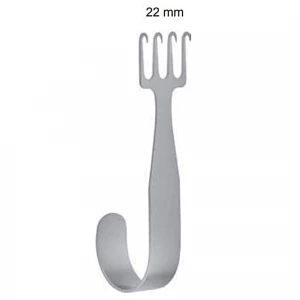 Retractor FREEMAN, 4 dinti, 22mm, L10cm 