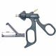 Pensa de prehensiune tip gheara, actiune singulara, maner ergonomic uni fara clichet, cu HF, pivotant, demontabil, 3x2 dinti, falci 29mm, D10mm, L330mm 