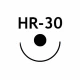 Fir de sutura TERYLENE, poliester, neresorbabil, multifilament, verde, acoperit, HR-30mm, USP 2/0, 1x75cm, ac rotund 1/2, set 24buc 
